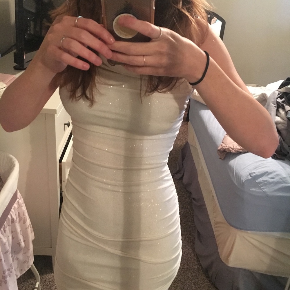 White body con dress